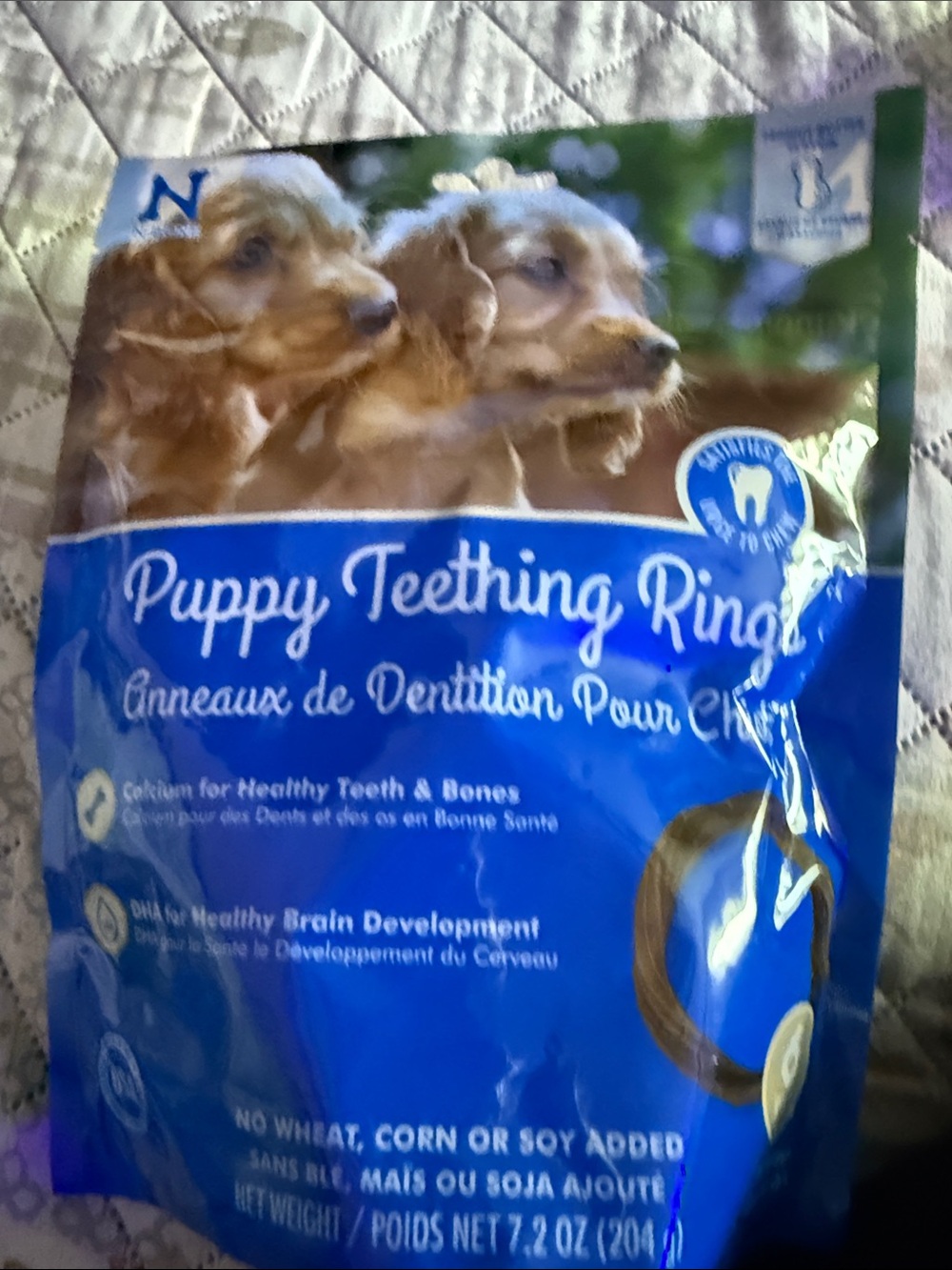 Puppy Teething Rings - Blue Packaging 24 Count Pumpkin and Peanut butter 6 bags - Picture 3 of 10